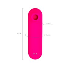 Вакуум-волновой стимулятор eroTeq Molette, силикон, розовый, 13 см