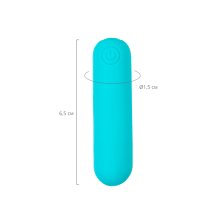 Вибропуля A-toys Tnim, силикон, голубой, 6,5 см