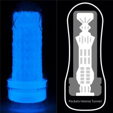 Прозрачный мастурбатор светящийся в темноте Lumino Play Pocketed Masturbator