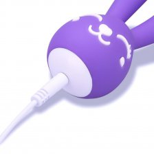 Клиторальный вибратор зая Nancy, фиолетовый