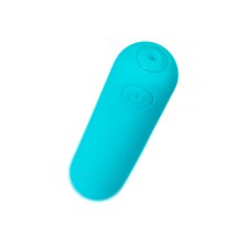 Вибропуля A-toys Tnim, силикон, голубой, 6,5 см