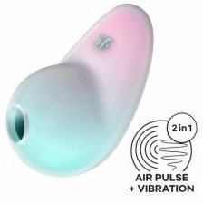 Вакуумно-волновой стимулятор с вибрацией Satisfyer Pixie Dust мятно-розовый