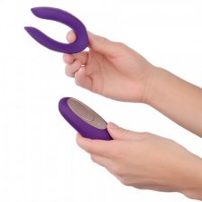 Многофункциональный стимулятор для пар Satisfyer Partner Toy Plus REMOTE, силикон, фиолетовый
