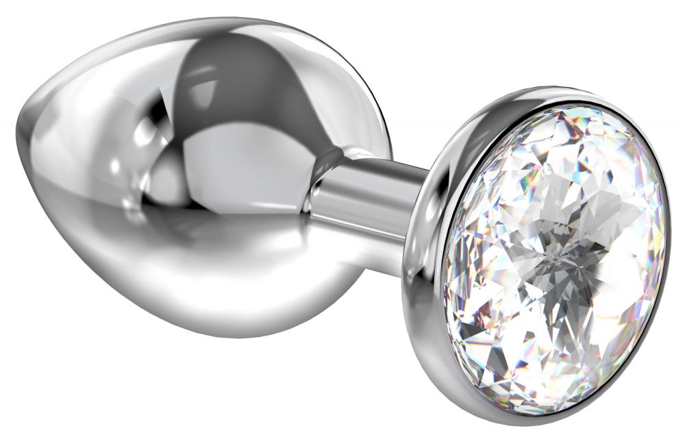 Анальная пробка Diamond Clear Sparkle Large