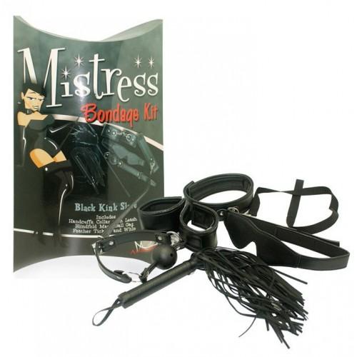 Бондажный набор черного цвета Mistress Bondage