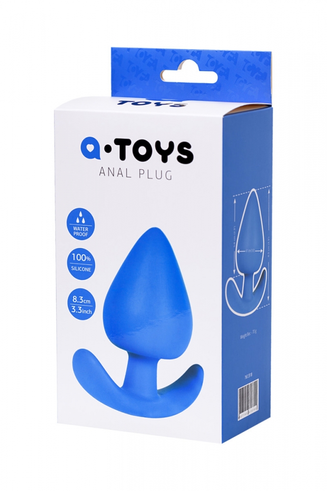 Анальная пробка A-Toys by TOYFA, синяя