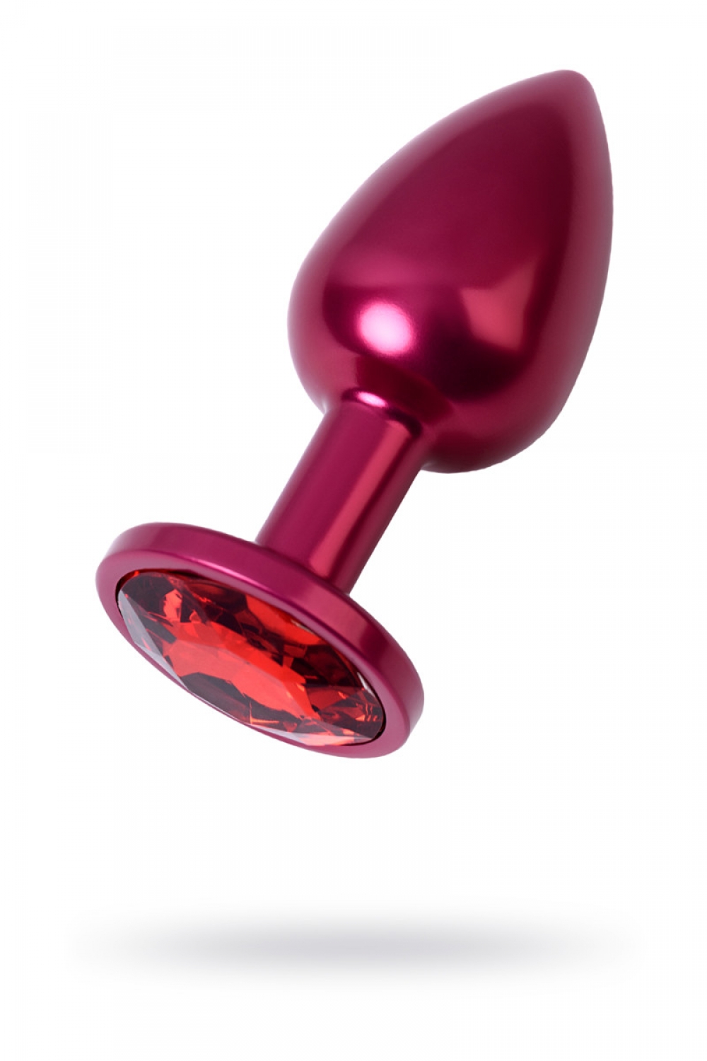 Анальный страз, TOYFA Metal, красный, с кристаллом цвета рубин S