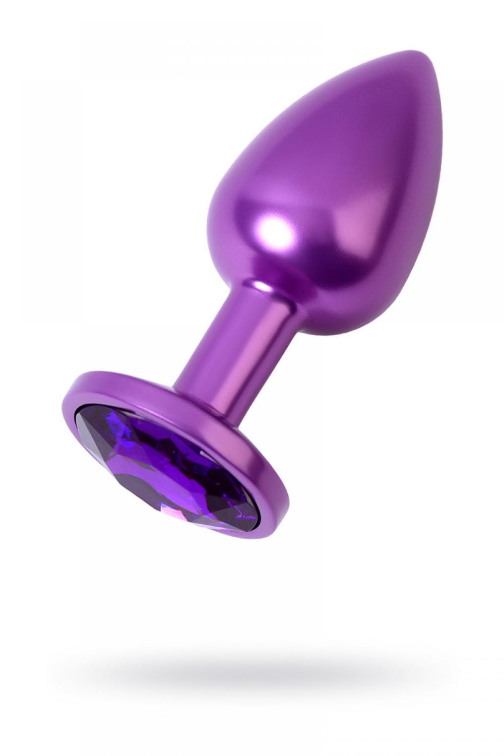 Анальный страз, TOYFA Metal, фиолетовый, с кристаллом цвета аметист