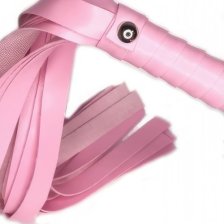 Розовая плеть БДСМ 49 см