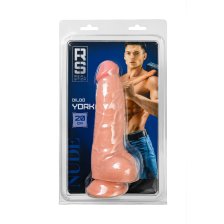 Реалистичный фаллоимитатор RealStick Nude York, PVC, телесный, 20 см