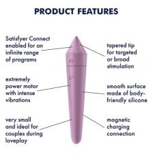 Универсальный смарт-стимулятор Satisfyer Ultra Power Bullet 8 лиловый