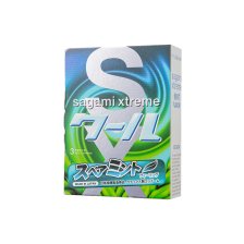 Презервативы Sagami, xtreme, Mint, латекс, 19 см, 5,2 см, 3 шт