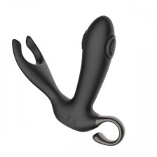 Массажер простаты с вибрацией и эффектом маятника с пультом ДУ и стимуляцией пениса