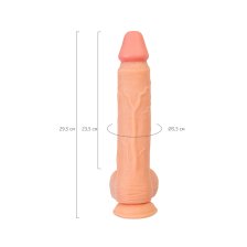 Реалистичный фаллоимитатор RealStick Nude Wilt, PVC, телесный, 29,5 см