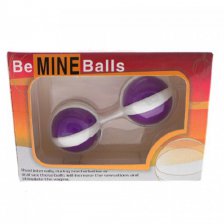Анально-вагинальные шарики Be Mine Balls фиолетовые