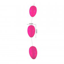 Анально-вагинальные шарики на веревке розовые