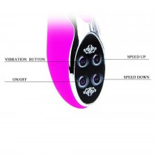 Многоскоростной перезаряжаемый вибратор с клиторальным стимулятором