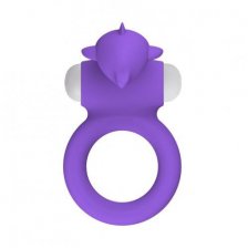 Виброкольцо X-Basic Dolphin Silicone Cockring фиолетовое