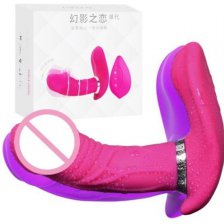 Вибробабочка 7-Function Silicone Love Rider Butterfly Bliss из силикона розовая
