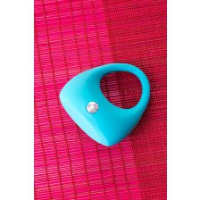 Эрекционное кольцо TOYFA A-Toys, силикон, голубое, 5,4 см