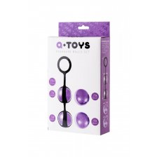 Набор вагинальных шариков TOYFA A-toys, ABS пластик+силикон, фиолетовый, 14,6 см