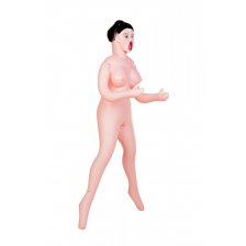 Кукла надувная, рыжая,TOYFA Dolls-X Passion, полный рост, с тремя отверстиями, кибер вставка: вагина-анус, 160 см