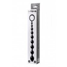 Анальная цепочка Toyfa A-toys M ,TPE, черный, 28,3см