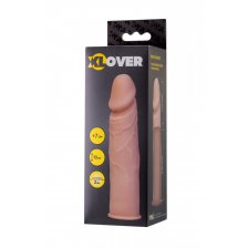 Насадка ToyFa XLover, для увеличения размера, силикон, телесный, 18 см