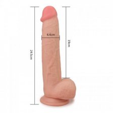 Большой реалистичный фаллос на присоске Skinlike Soft Cock 8,5 in