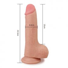 Большой реалистичный фаллос на присоске Skinlike Soft Cock 7,5 in