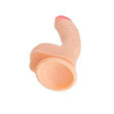 Реалистичный фаллоимитатор RealStick Nude Nash, PVC, телесный, 18 см