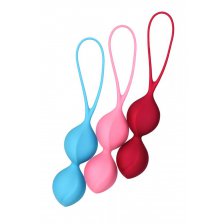 Набор вагинальных шариков Satisfyer Balls C03 Double, Силикон, Ассорти, Ø 3 см