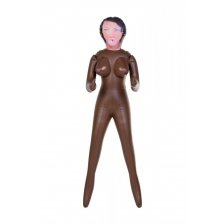 Кукла надувная, Michelle, негритянка, TOYFA Dolls-X, с тремя отверстиями, 160 см