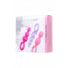 Набор анальных плагов Satisfyer, силикон,ассорти