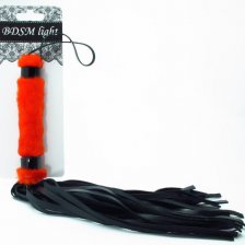 Нежная плеть с красным мехом BDSM Light