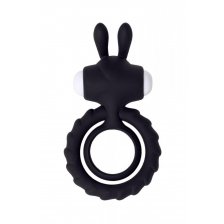 Эрекционное кольцо на пенис JOS BAD BUNNY, силикон, чёрный, 9 см
