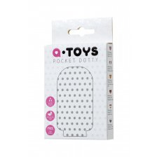 Мастурбатор TOYFA A-Toys Pocket Dotty, TPR, белый, 7,8см (растягивается до 30см)