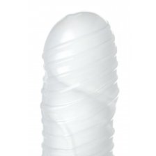 Мастурбатор TOYFA A-Toys Pocket Stripy, TPR, белый, 7,8см (растягивается до 30см)