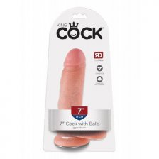 Фаллоимитатор с присоской King Cock Dual Density 7 in