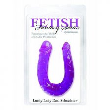 Двухголовый фаллоимитатор Lucky Lady Dual Stimulator фиолетовый