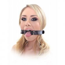 Кляп-кольцо FF Series Beginner's Open Mouth Gag Black