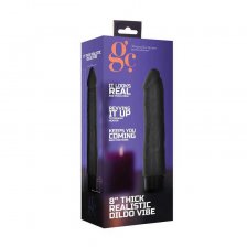 Вибратор 8 Inch Thick Realistic Dildo Vibe Black