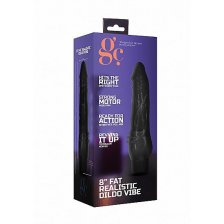 Вибратор 8 Inch Fat Realistic Dildo Vibe Black