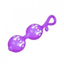 Анально-вагинальные шарики Orgasmic Balls пурпурные
