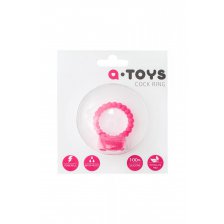 Эрекционное кольцо на пенис TOYFA A-Toys , Силикон, Розовый, 3,5 см