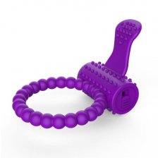 Виброкольцо фиолетовое Power Clit Cockring