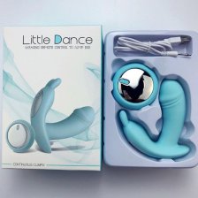 Вибро кролик с вагинальной пробкой Little Dance перезаряжаемый помята коробка