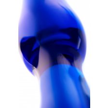 Двусторонний фаллоимитатор Sexus Glass, стекло, синий
