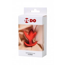 Расширяющая анальная втулка ToDo by Toyfa Flower, красная