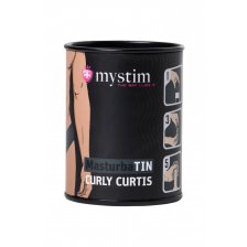 Мастурбатор MasturbaTIN Curly Curtis, TPE, белый, 5.5 см